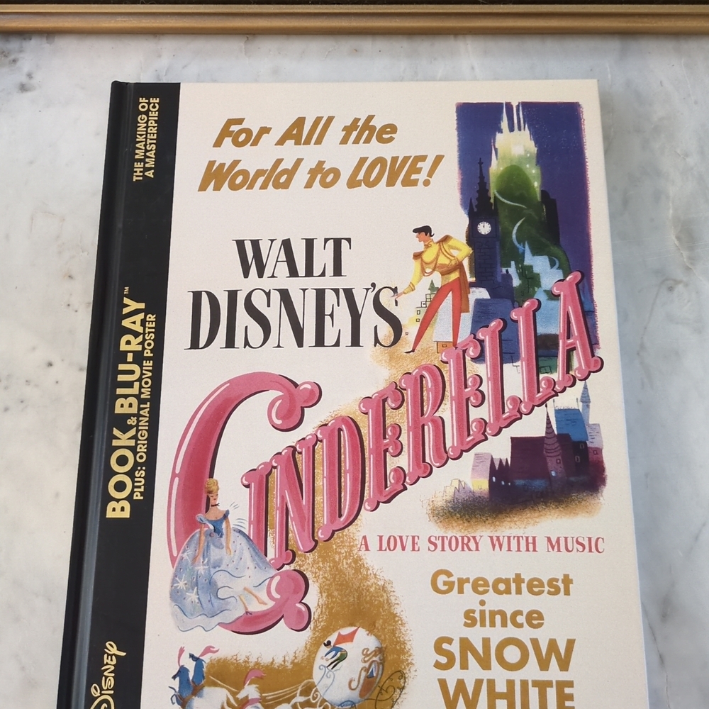 Walt Disney’s Cinderella Book Blu-ray & Poster Set The Making of A Masterpiece